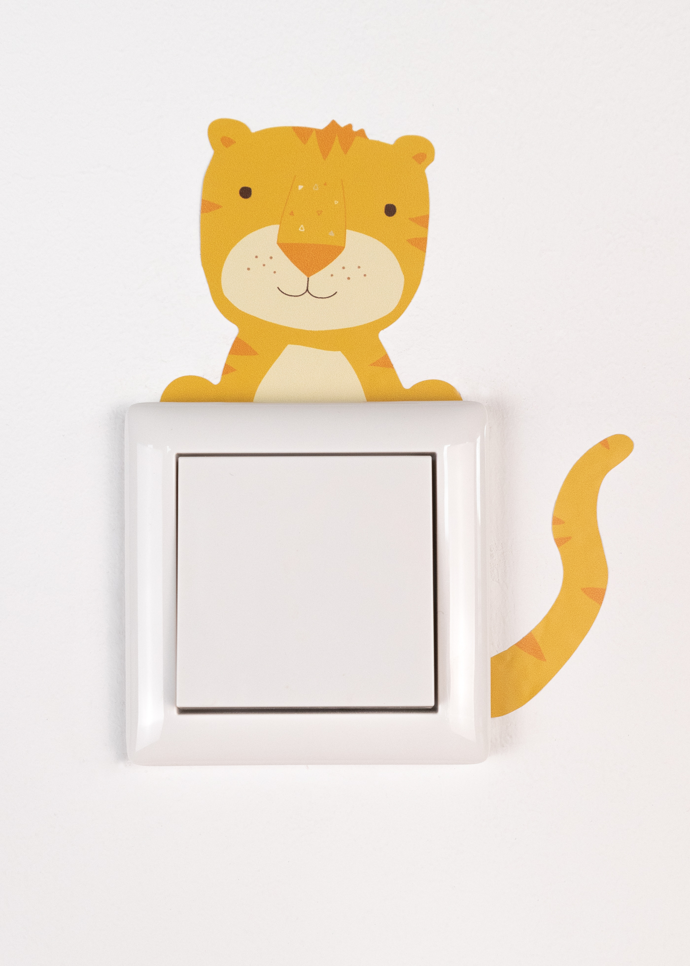Lichtschalter Sticker mit Tiermotiv Tiger