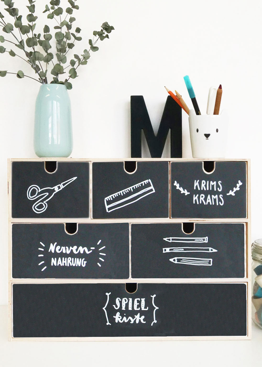 Ikea Moppe Mini Kommode 42x18x32 Kreidereich 