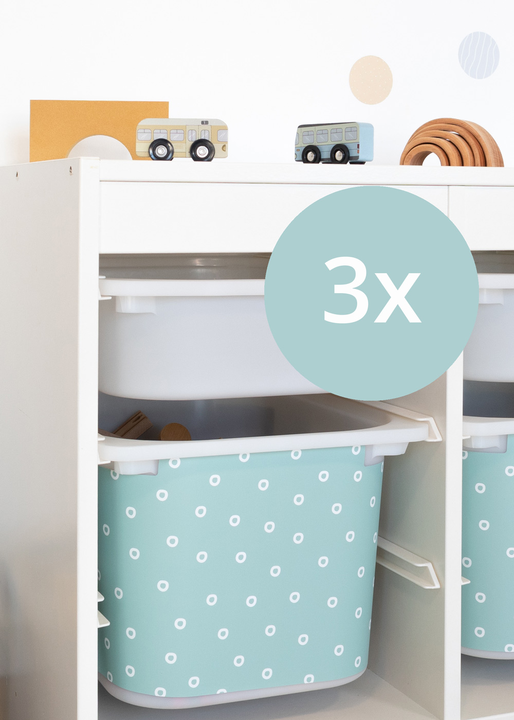 stickerset ikea trofast box mittel smastraat 3er set 2