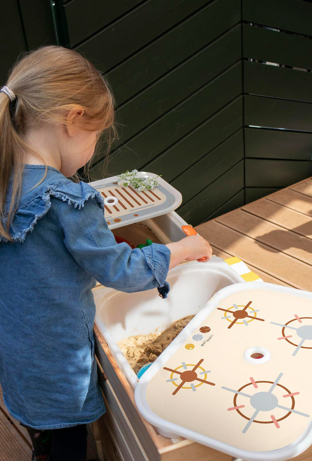 Ikea Trofast Box Matschküche Erdig und Feurig sand Spielansicht Ikea Trofast Box Matschküche Erdig und Feurig sand Spielansicht