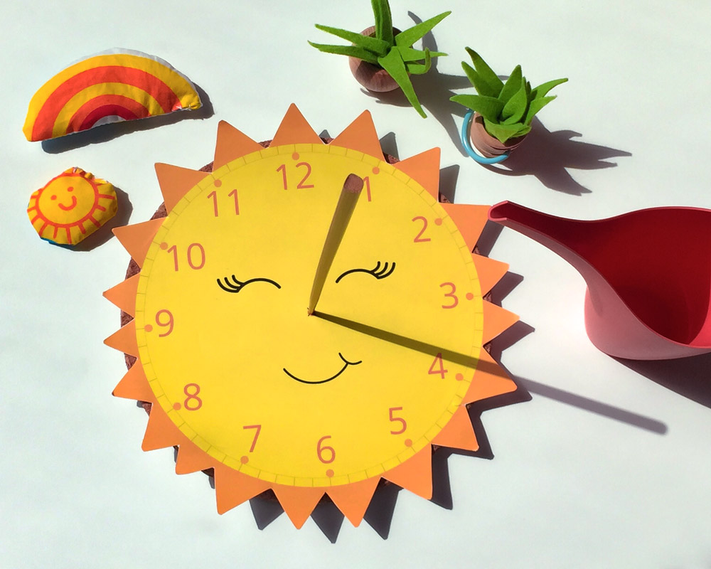 Sonnenuhr basteln Sonnenuhr basteln