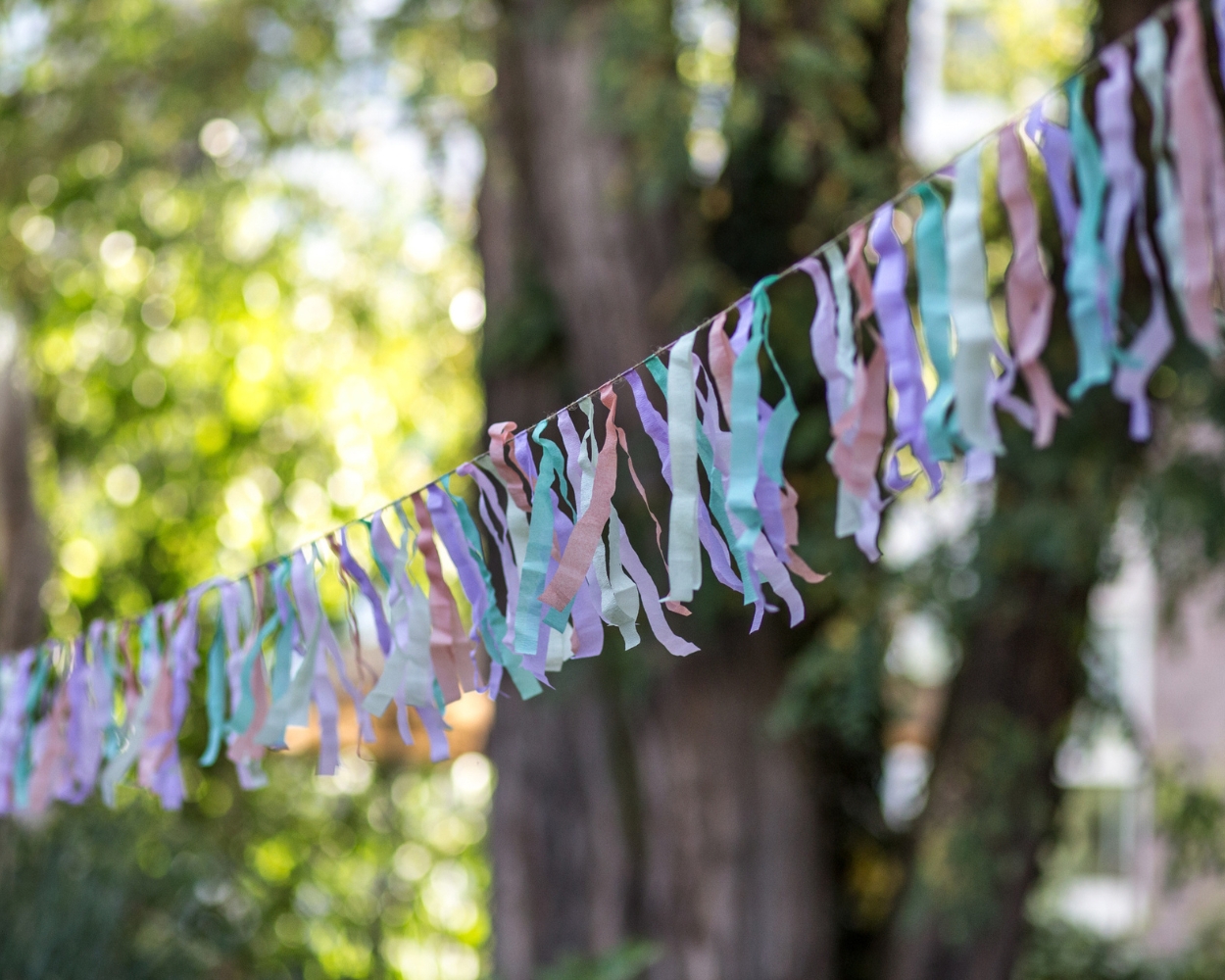 Kindergeburtstag Girlande basteln