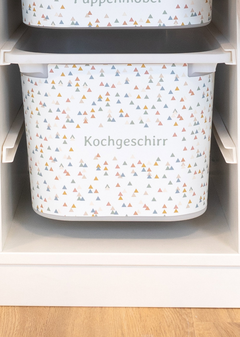 stickerset ikea trofast box mittel trianglig 3