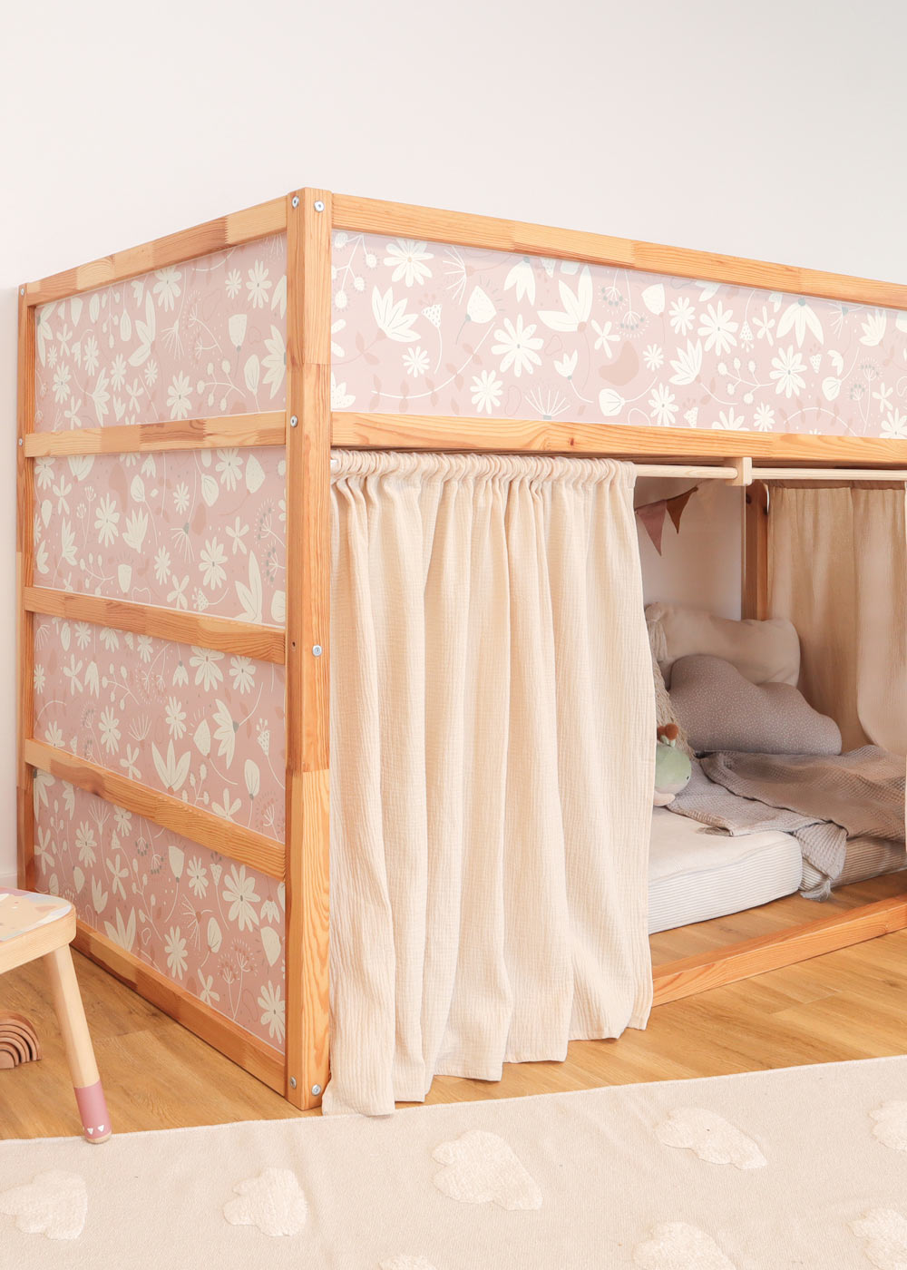 klebefolie ikea kura hochbett blumig blush 5er set 3 klebefolie ikea kura hochbett blumig blush 5er set 3