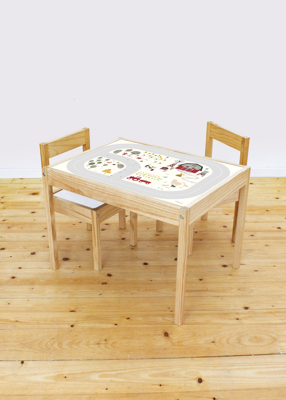 klebefolie ikea laett kindertisch landleben 1