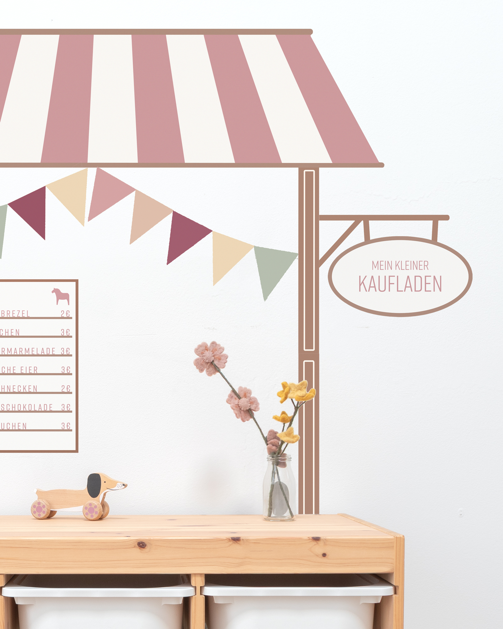 klebefolie diy kaufladen lille bud rosenholz 3