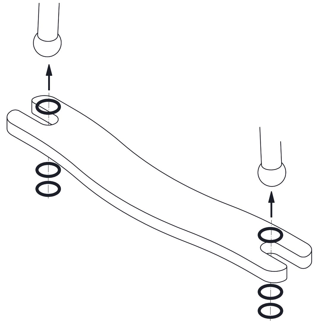 Fußstütze montieren Fußstütze montieren