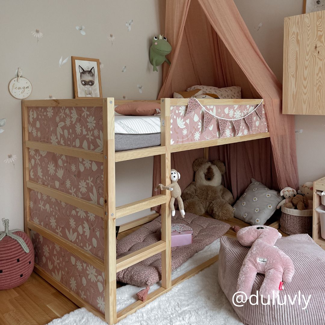 IKEA Hochbett Blumen Kundenbild IKEA Hochbett Blumen Kundenbild