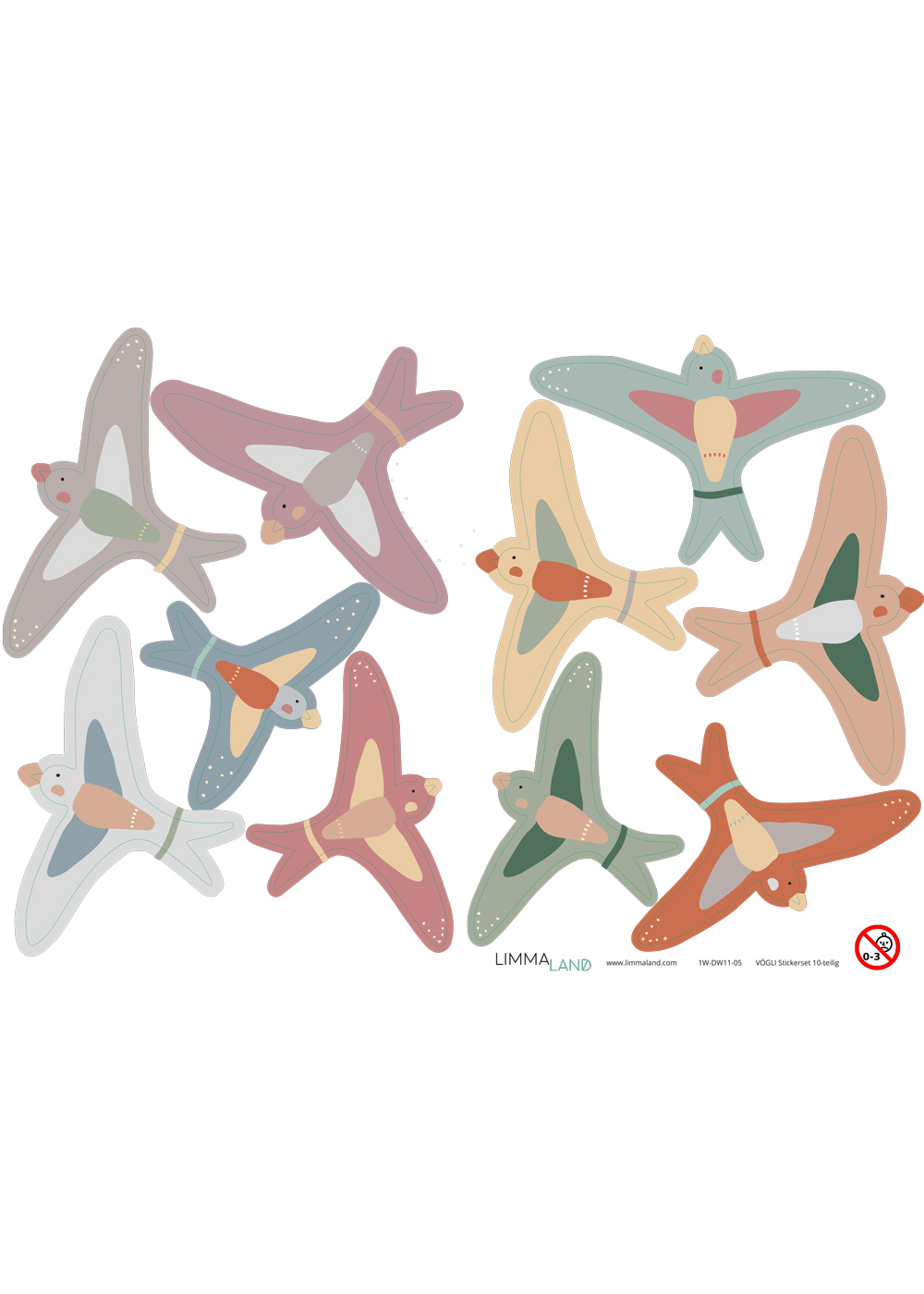 stickerset wand moebel voegel 2 99 stickerset wand moebel voegel 2 99