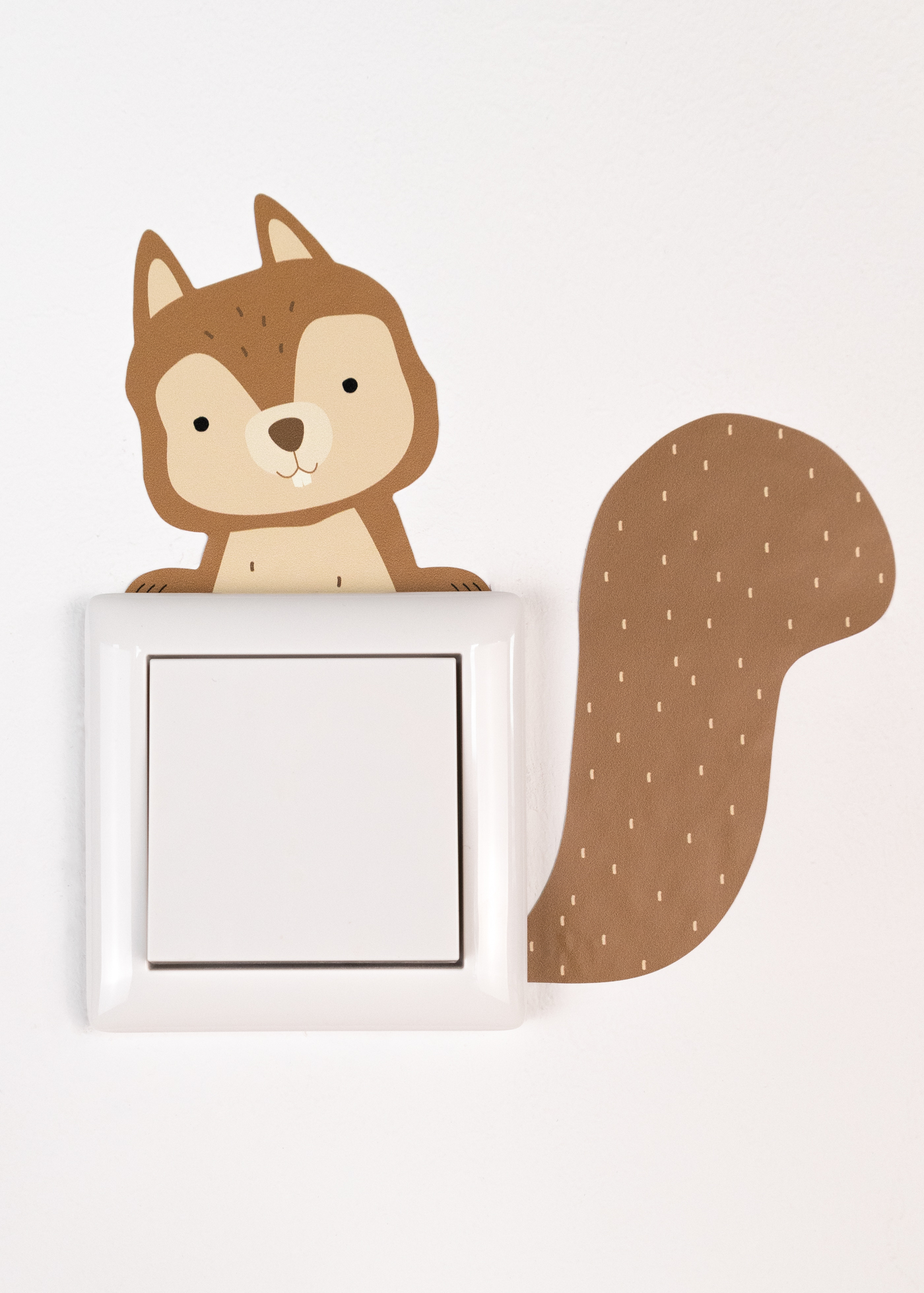 Lichtschalter Sticker mit Tiermotiv Eichhörnchen