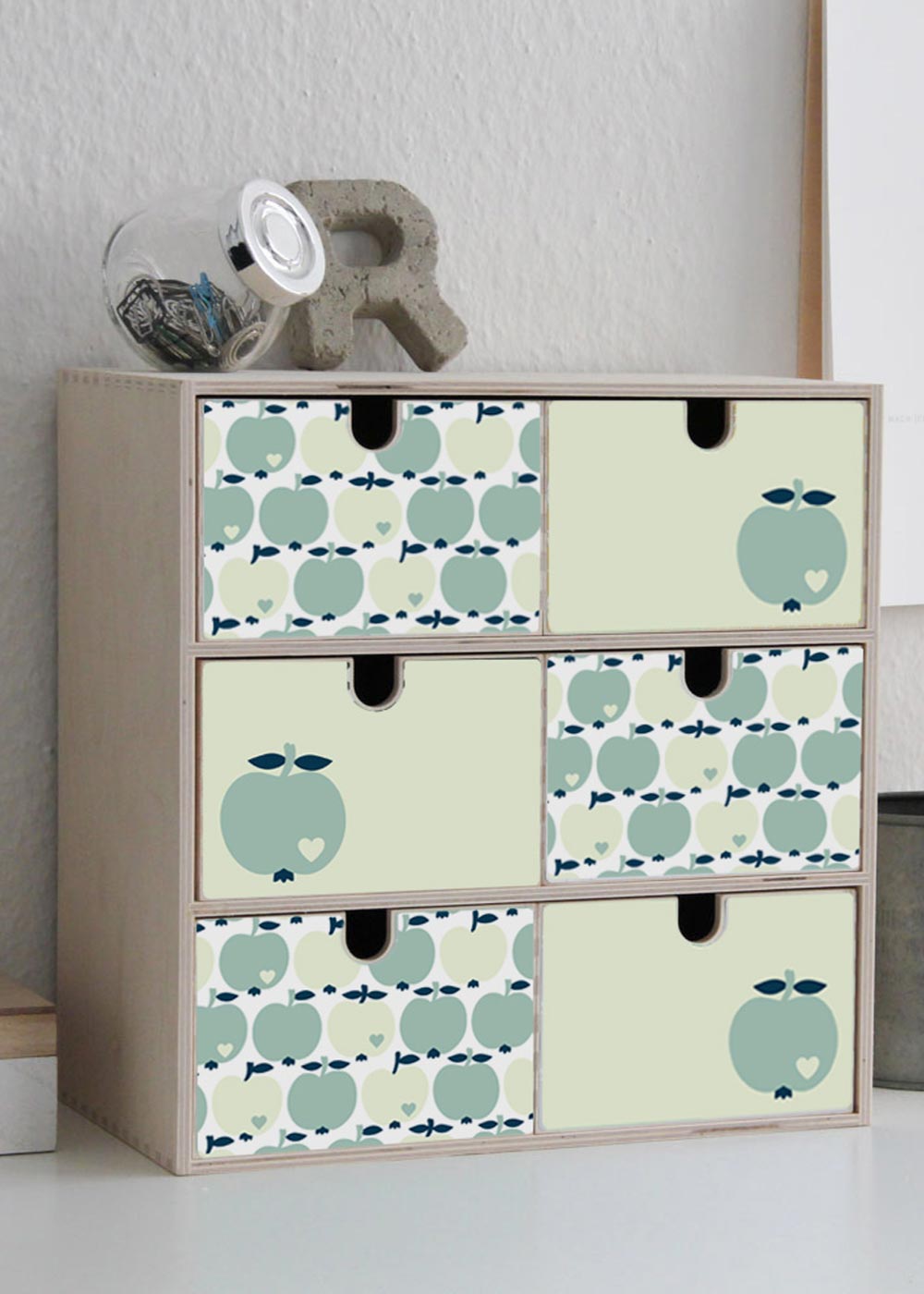 Klebefolie Mini Moppe IKEA By Graziela Apfel mint Seitenansicht