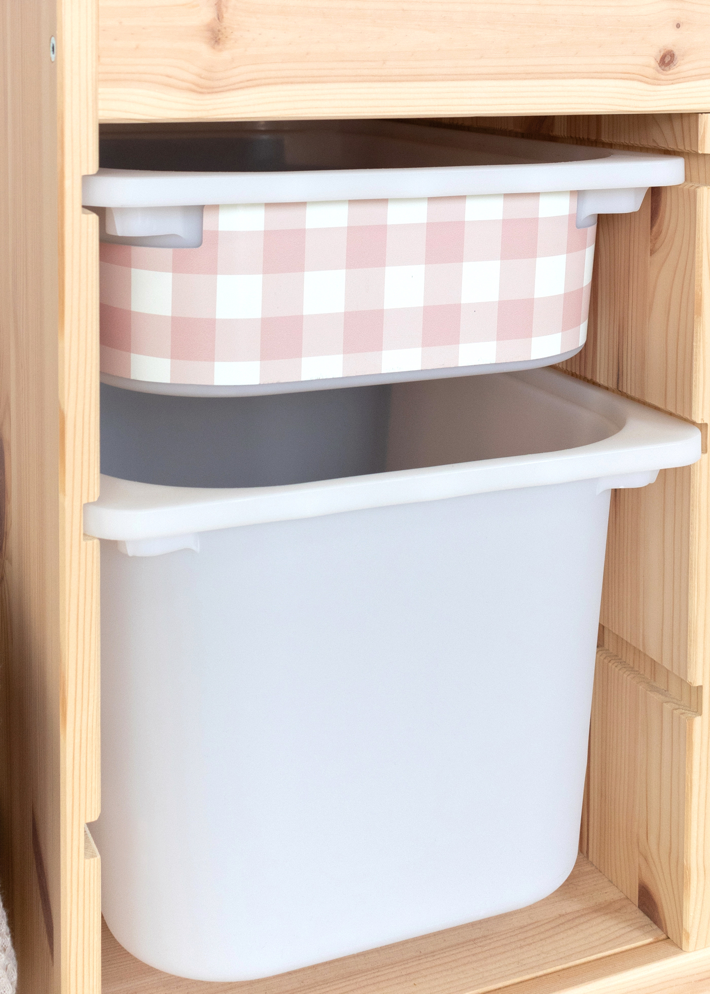 Leuchtendes Karomuster für IKEA TROFAST Boxen Leuchtendes Karomuster für IKEA TROFAST Boxen verwenden