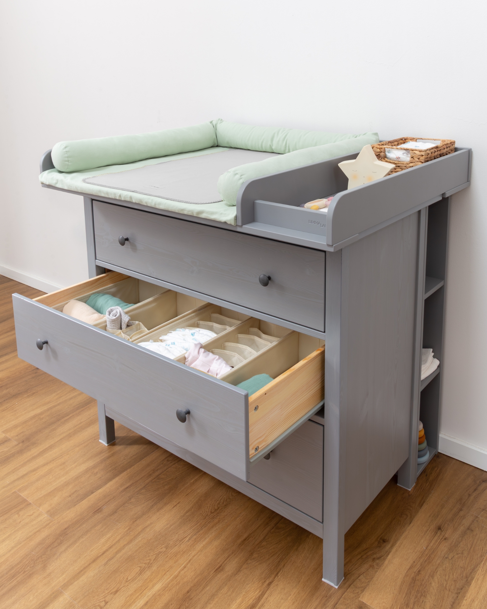 wickelkommode ikea hemnes 108 set grau premium eukalyptus light 020