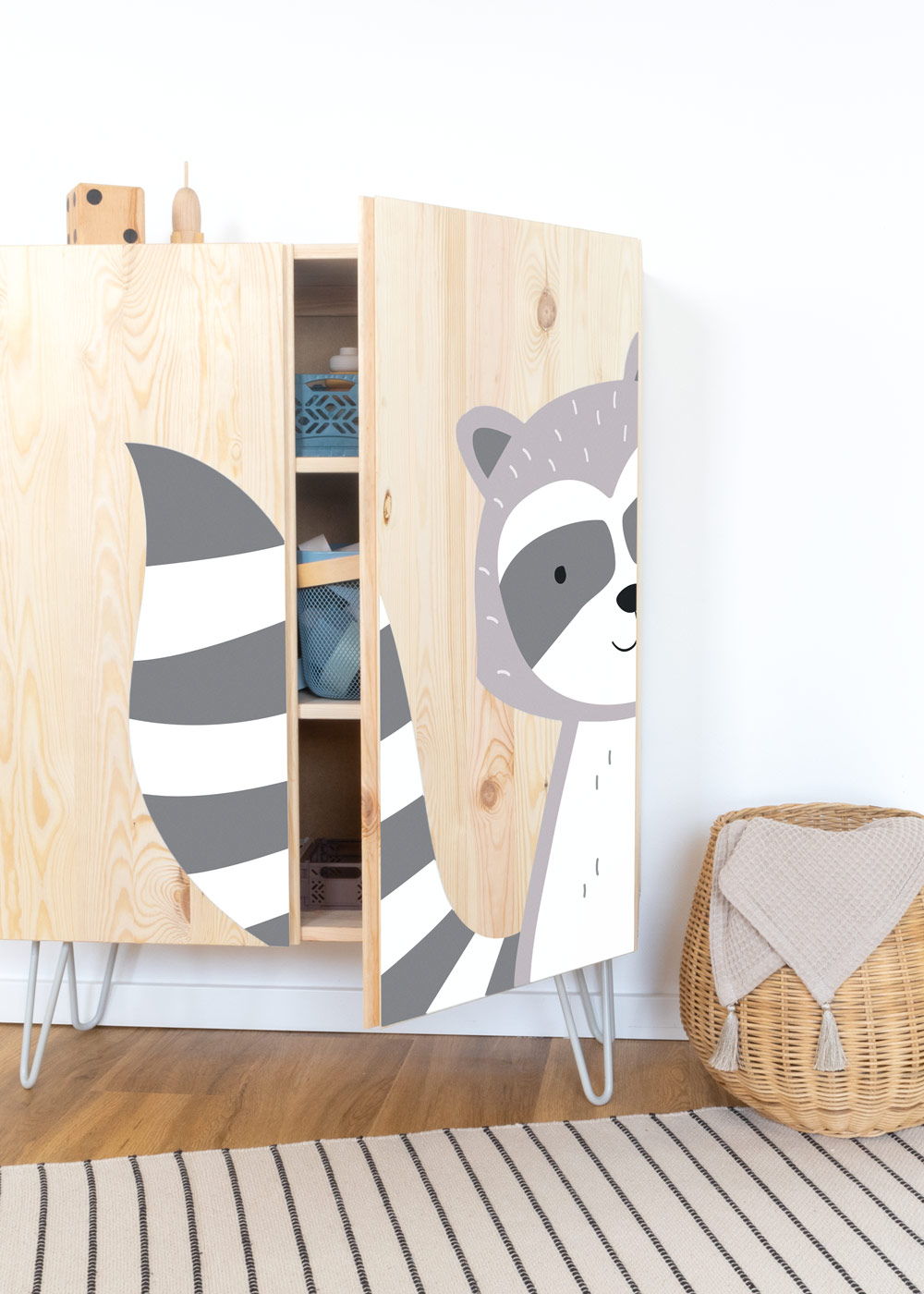 stickerset ikea ivar schrank tierig waschbaer 4 stickerset ikea ivar schrank tierig waschbaer 4