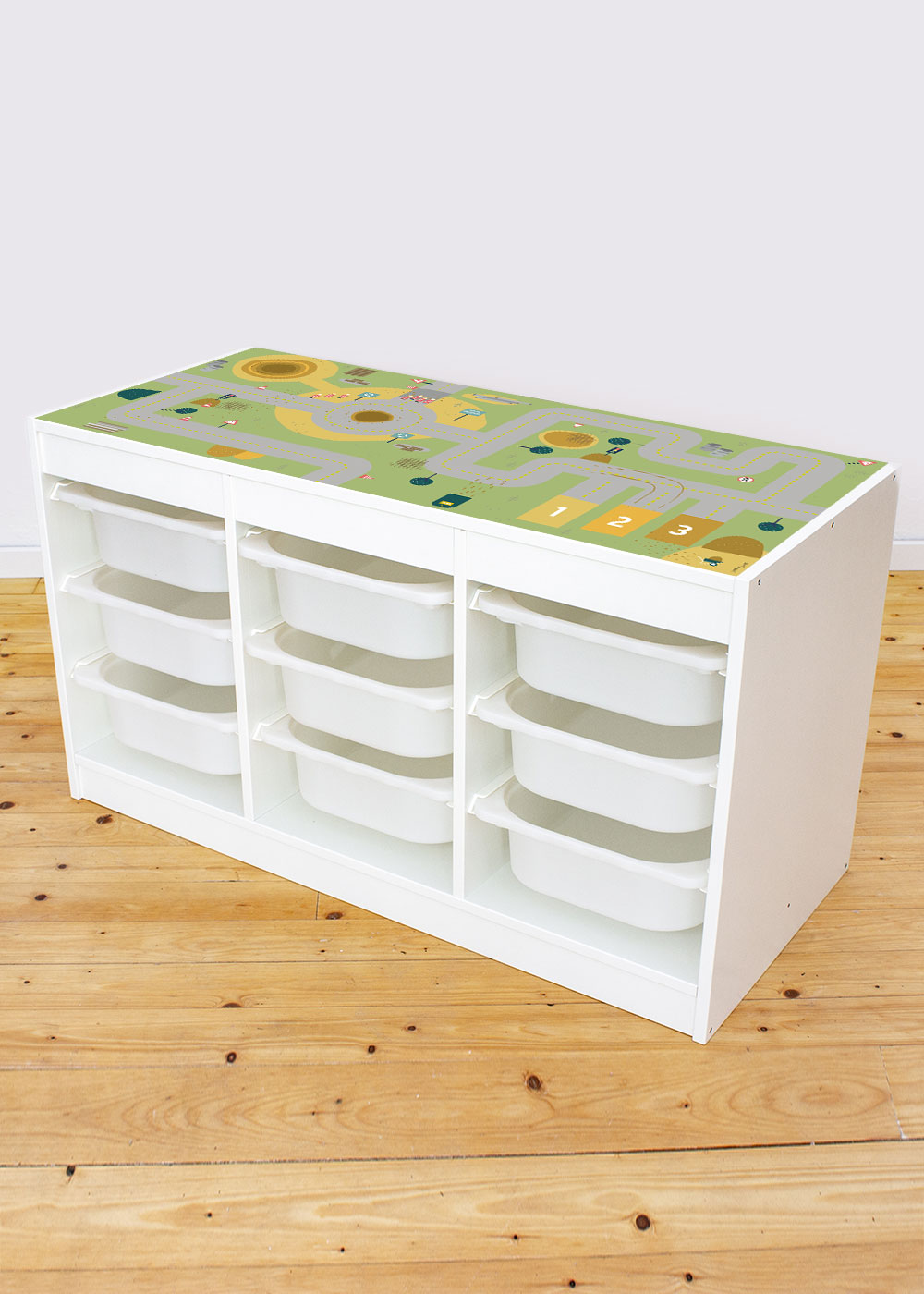 klebefolie ikea trofast regal bauplats 1