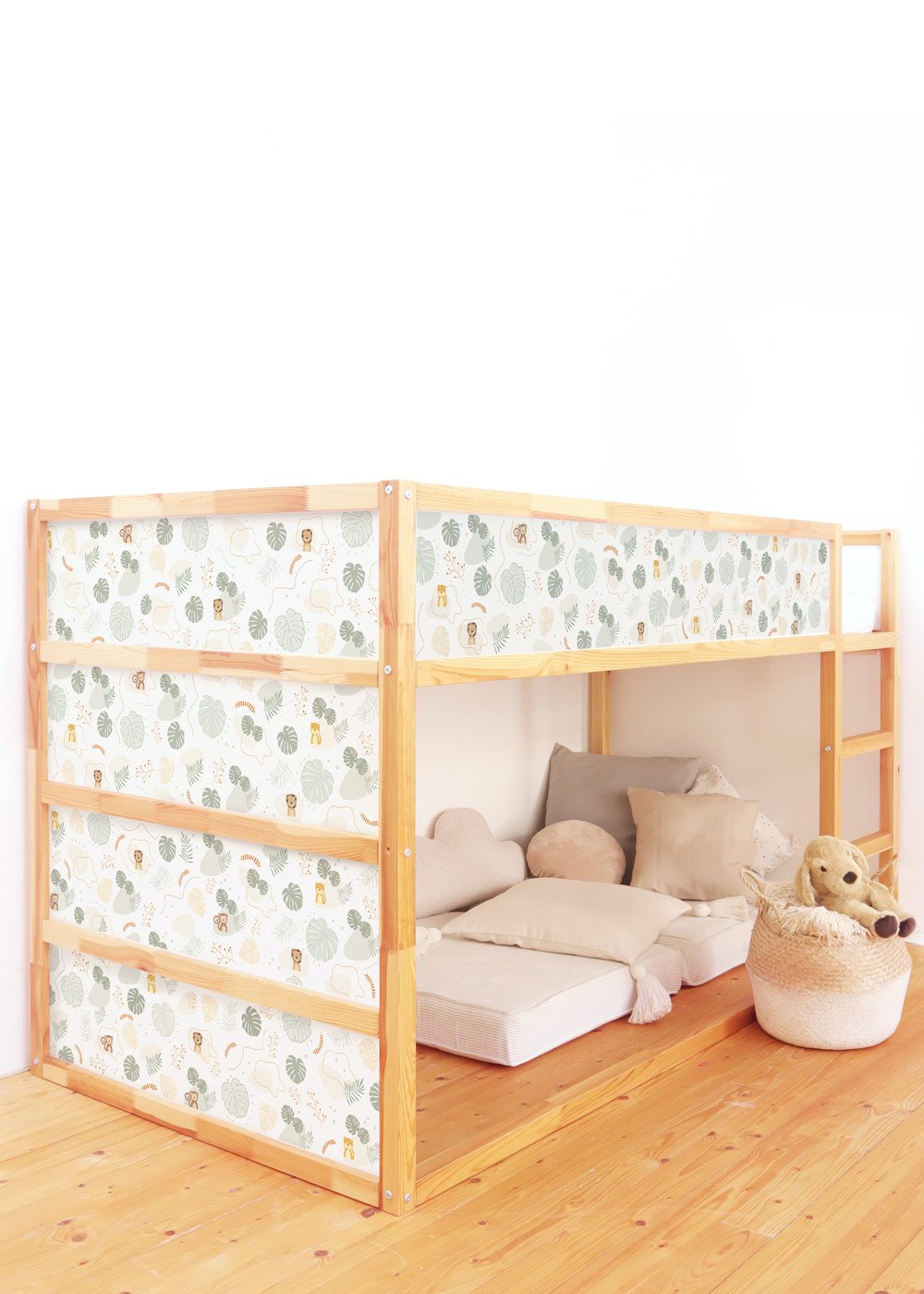klebefolie ikea kura hochbett tierig safari 0