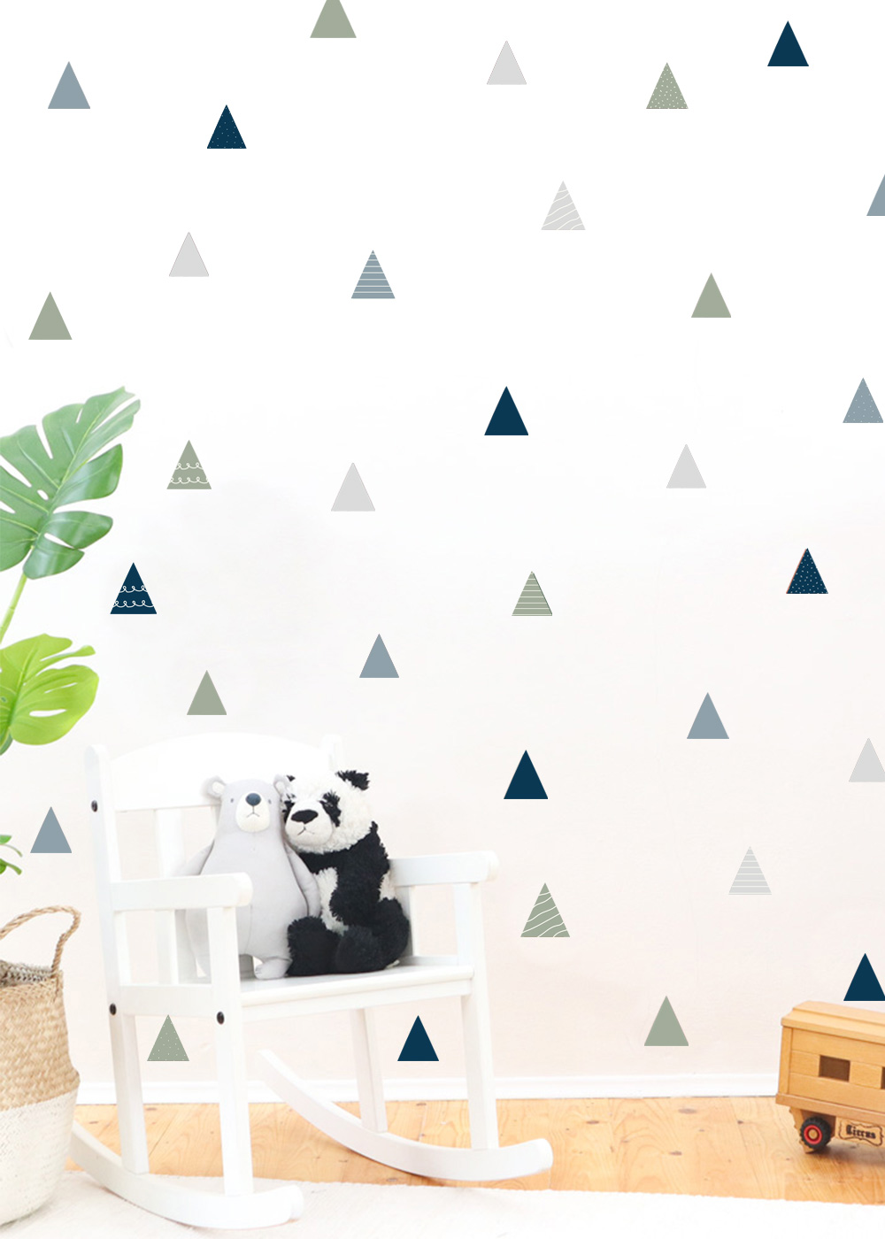 stickerset wand moebel dreiecke nordisch blau 2 stickerset wand moebel dreiecke nordisch blau 2