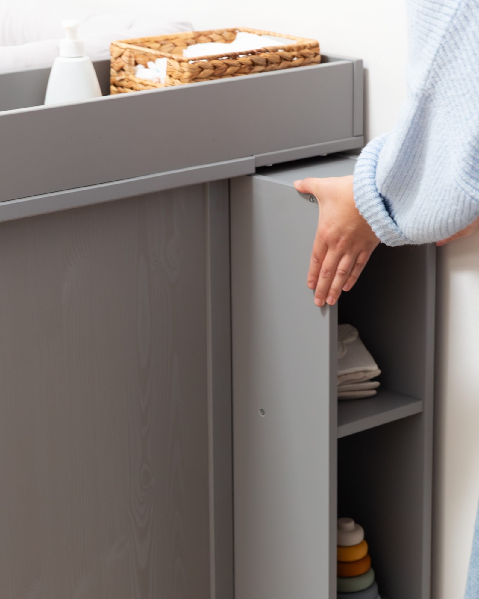 wickelaufsatz regal ikea hemnes wickaelkasten grau 6