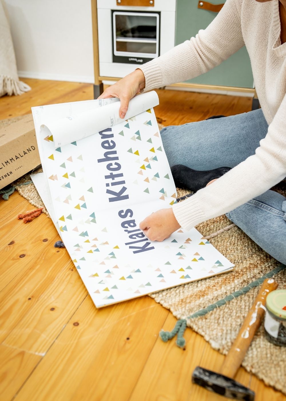 Kinderküche Rückwand bekleben Kinderküche Rückwand bekleben