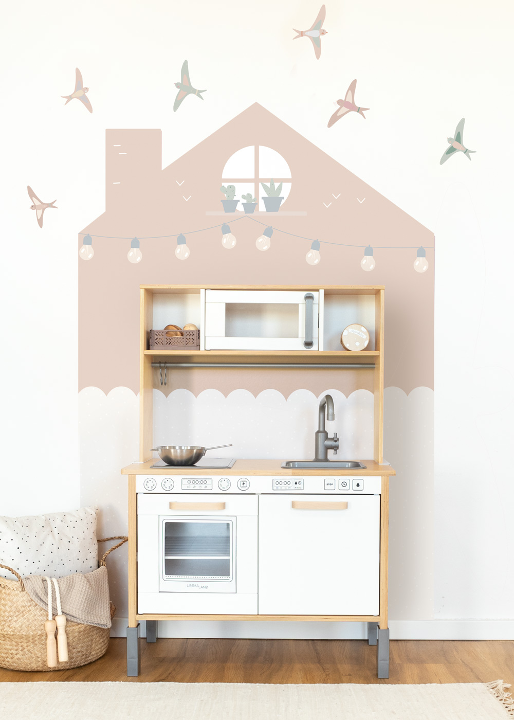 klebefolie haus kinderzimmer wandhus toffee 0