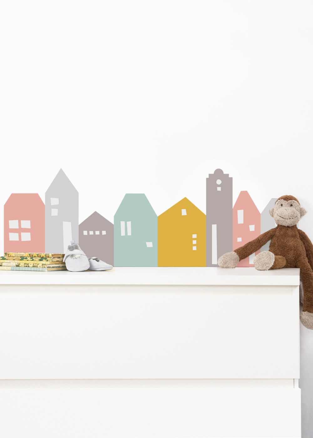 Ikea Mansarp Bilderleiste Lille Hus Rosa hellgrau Gesamtansicht