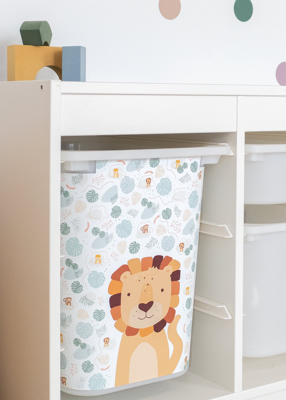 Klebefolie für IKEA TROFAST Regal Löwe Möbelfolie Ikea Hack IKEA TROFAST Boxen Sticker selbstklebend