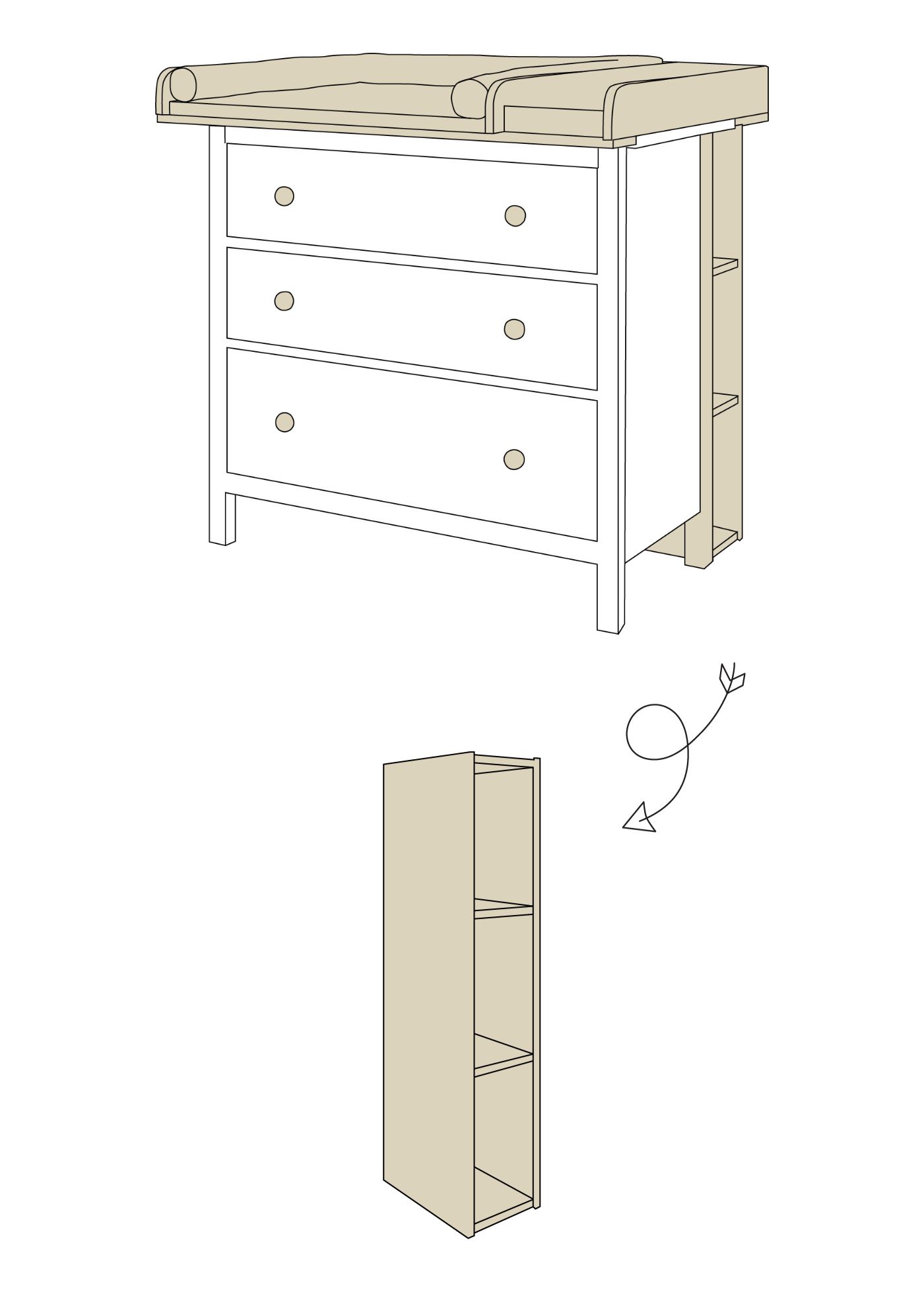 kommode ikea hemnes set 5