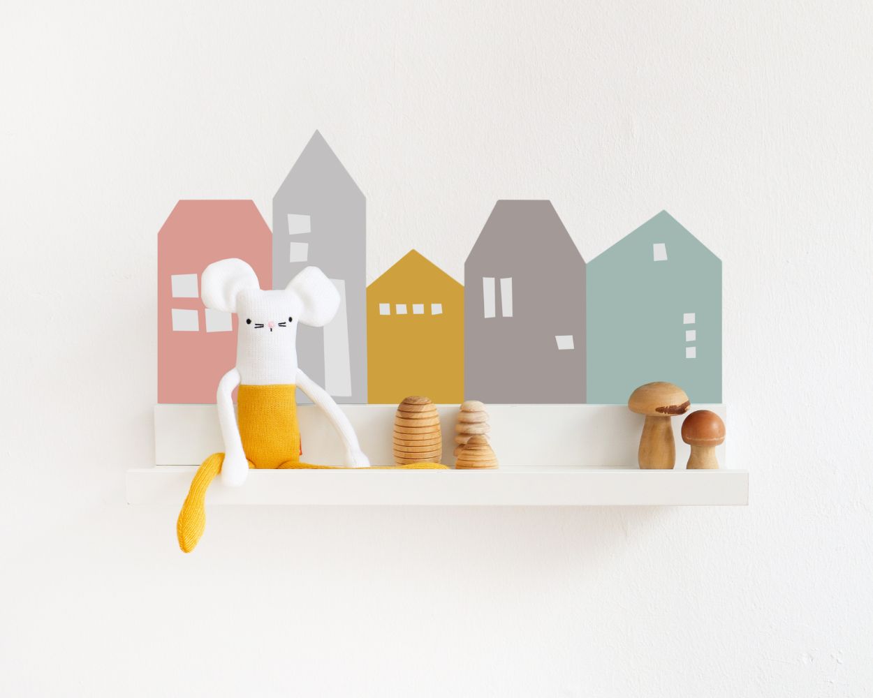 Häuser Wandsticker Dekoration fürs Babyzimmer