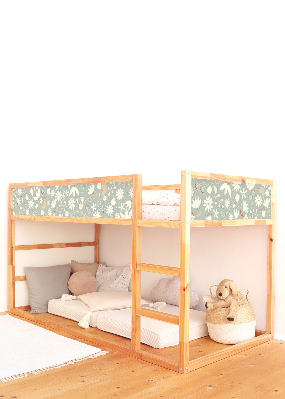 klebefolie ikea kura hochbett blumig eukalyptus 2er set 0