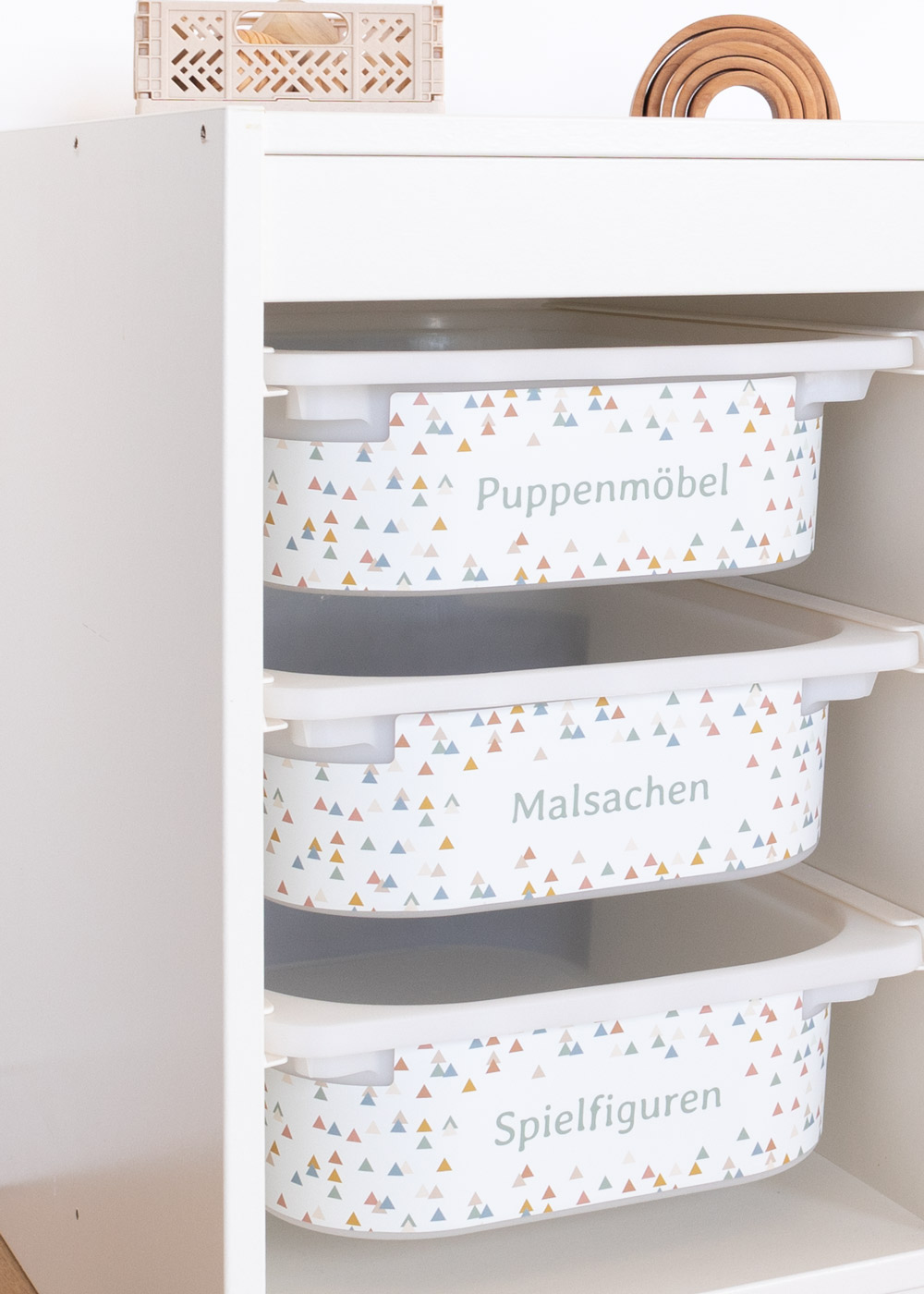 stickerset ikea trofast box klein trianglig 3er set 0