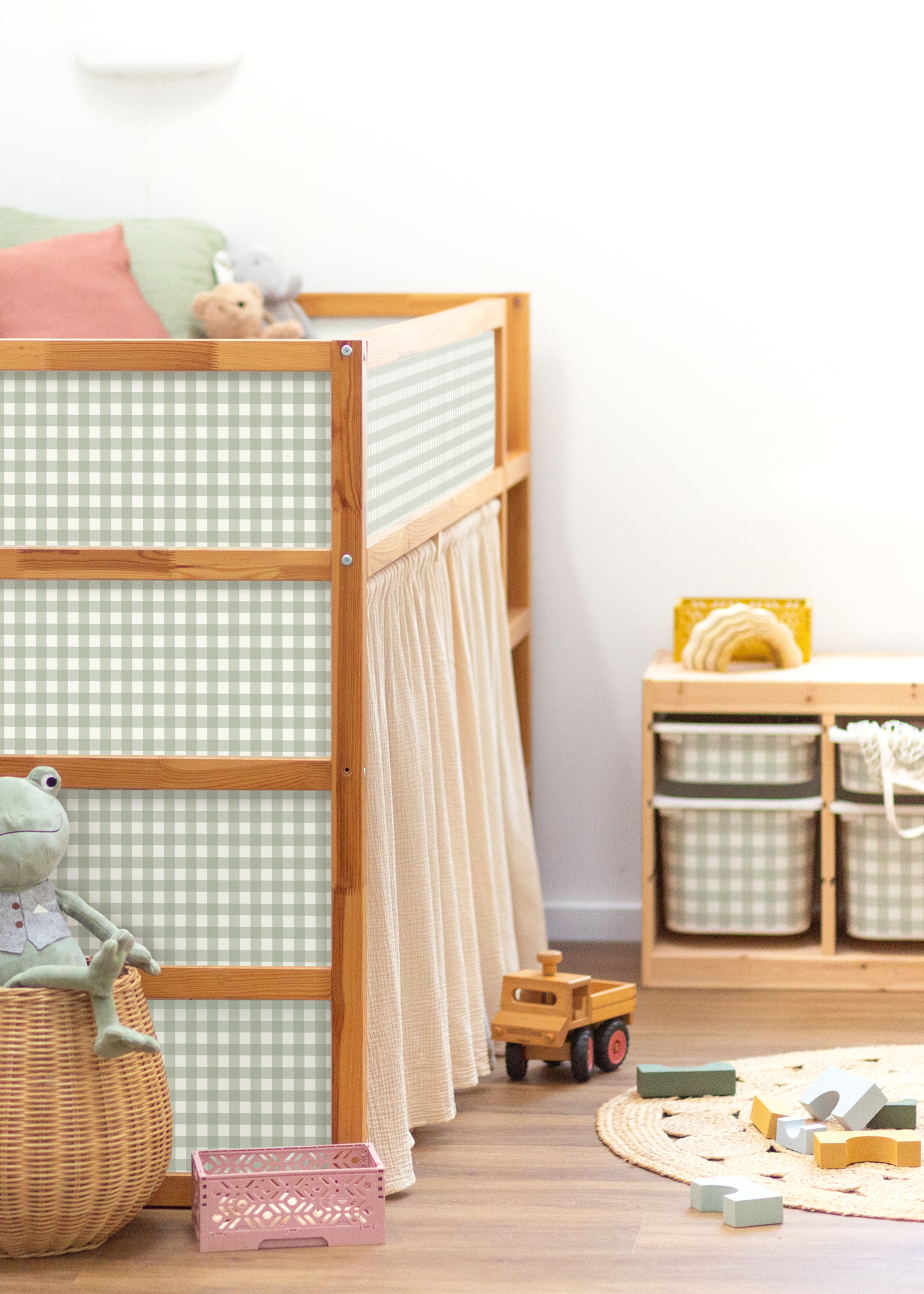 klebefolie ikea kura hochbett vichy karo eukalyptus 5er set 4 klebefolie ikea kura hochbett vichy karo eukalyptus 5er set 4