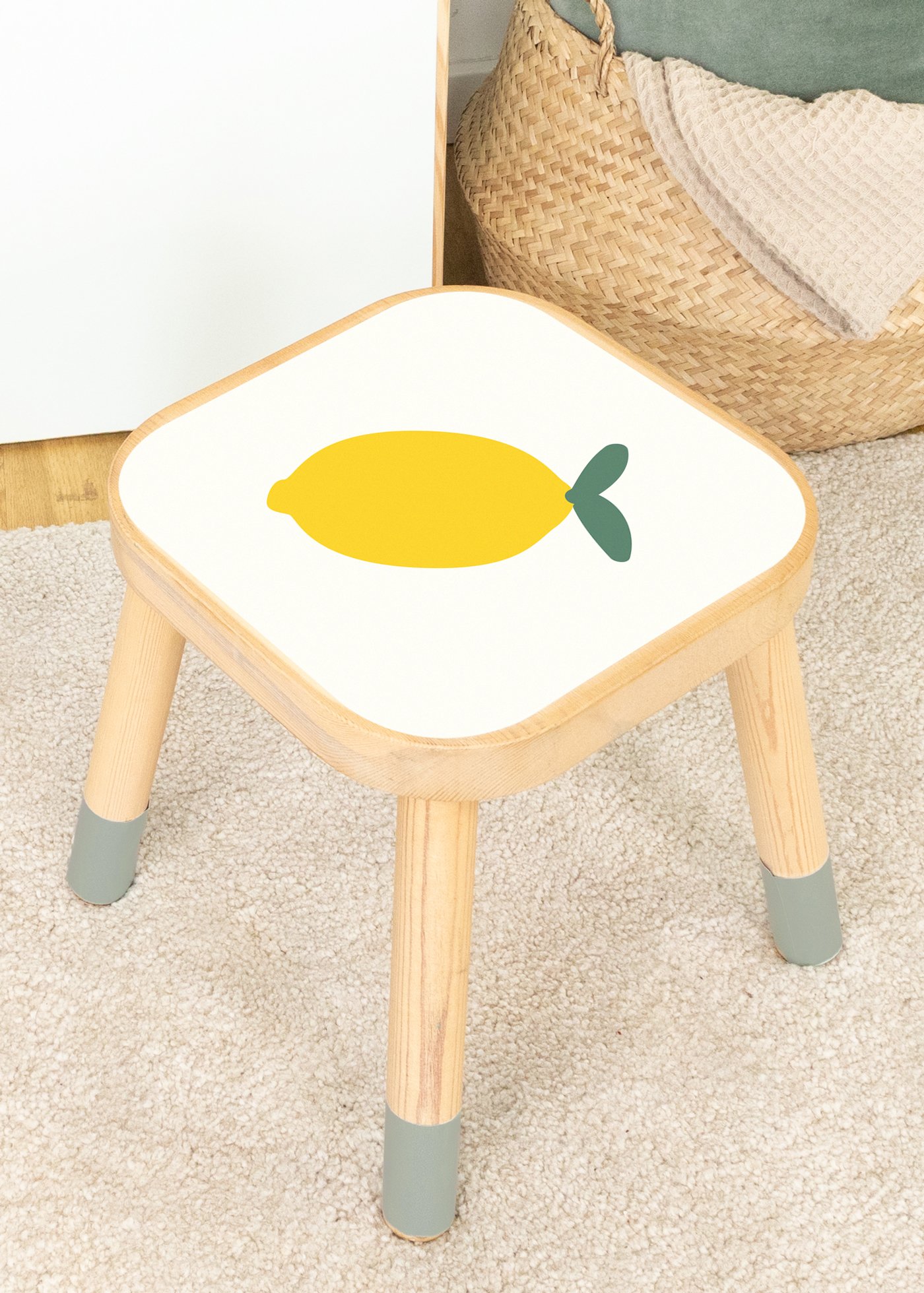 klebefolie ikea flisat kinderhocker zitronig 5