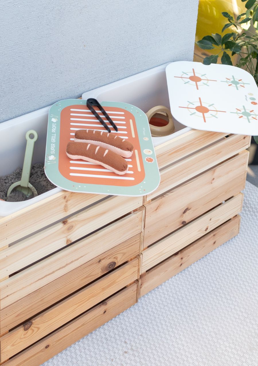 Matschküche mit IKEA Knagglig und Trofast selber bauen