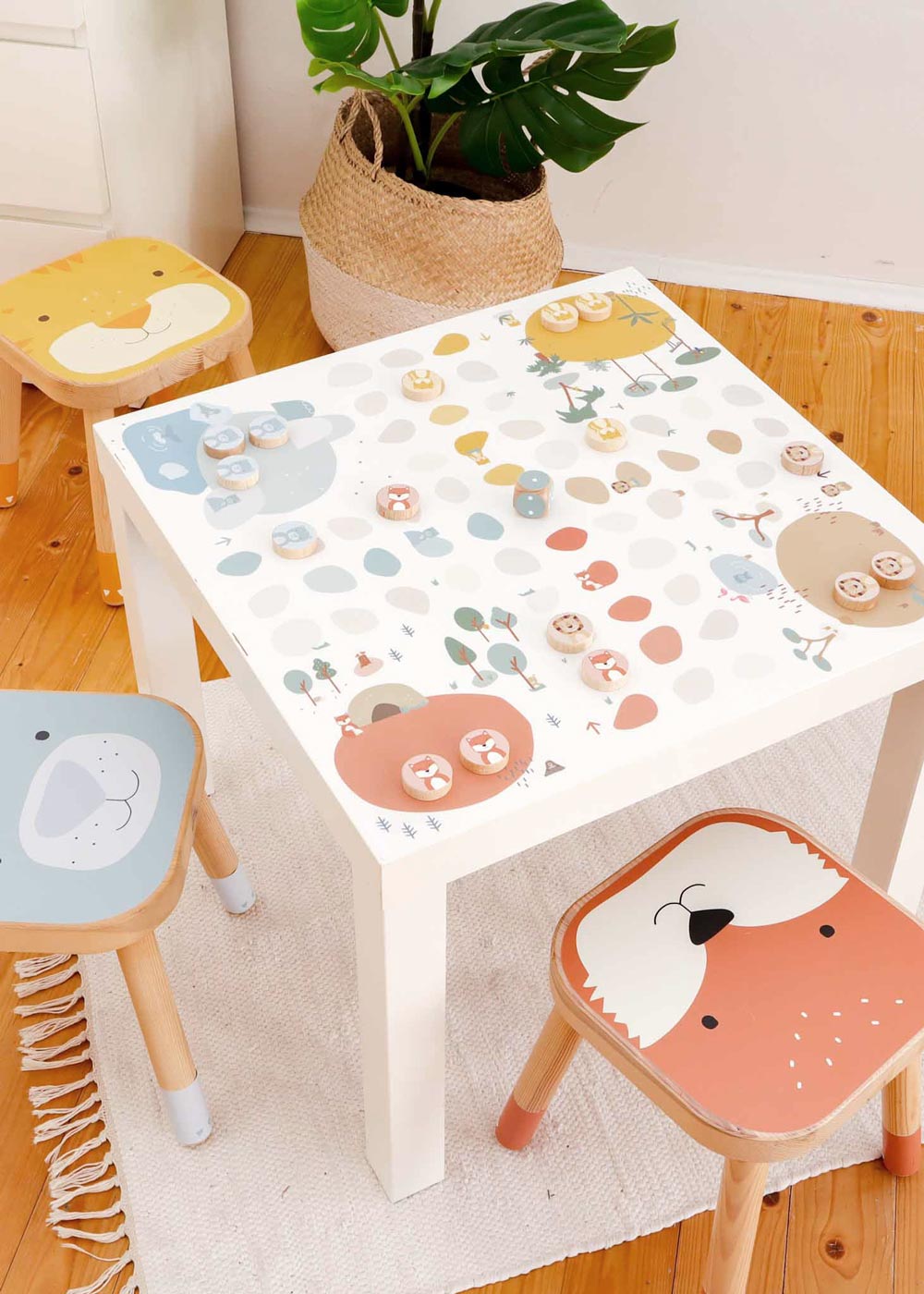 zubehoerset klebefolie ikea spieltisch xxl wuerfelspiel 28