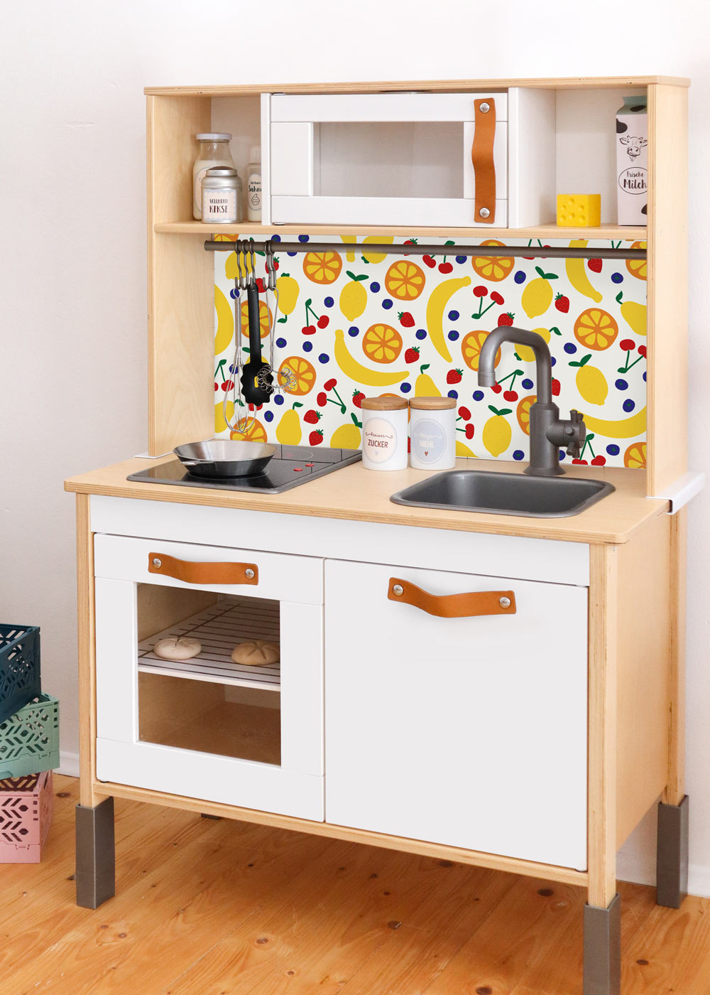 klebefolie ikea duktig kinderkueche kachla fruktig 1