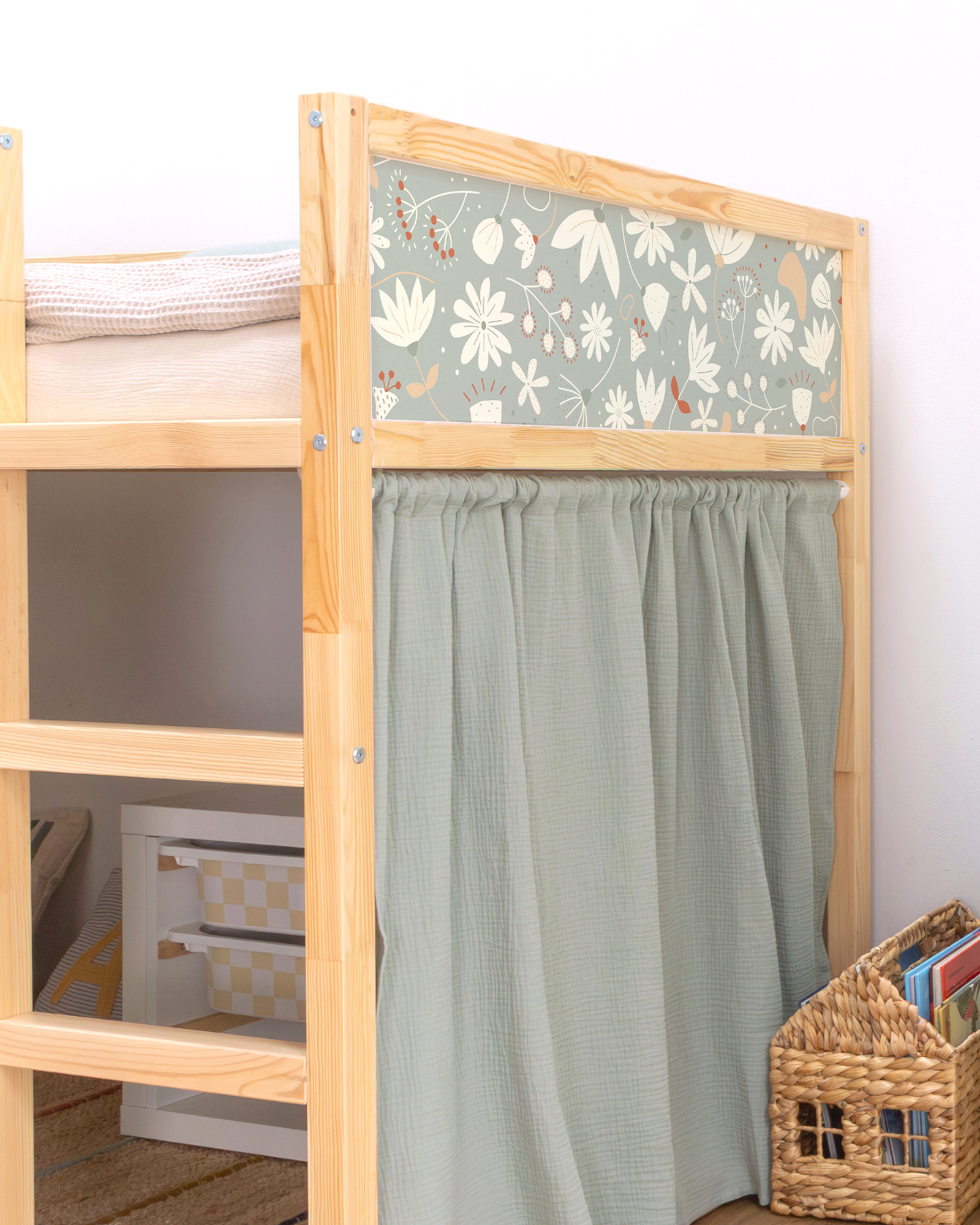 Klebefolie für IKEA KURA Bett - 2er Set