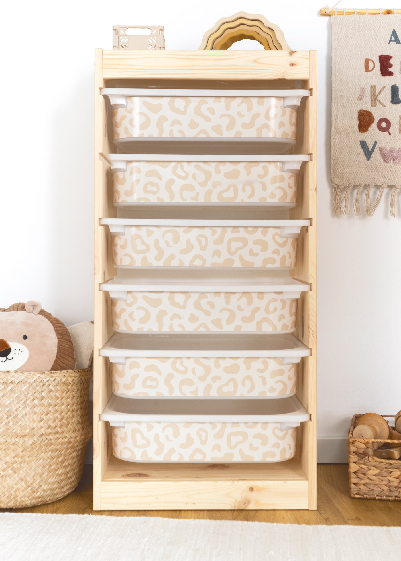 stickerset ikea trofast box klein laengsseite leo cashew 3er set 3 stickerset ikea trofast box klein laengsseite leo cashew 3er set