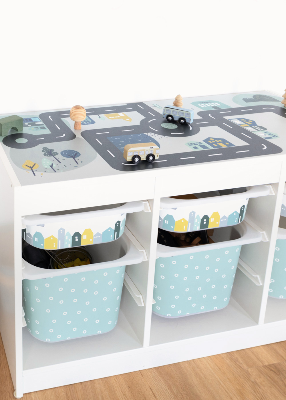 stickerset ikea trofast box mittel smastraat 3er set 1