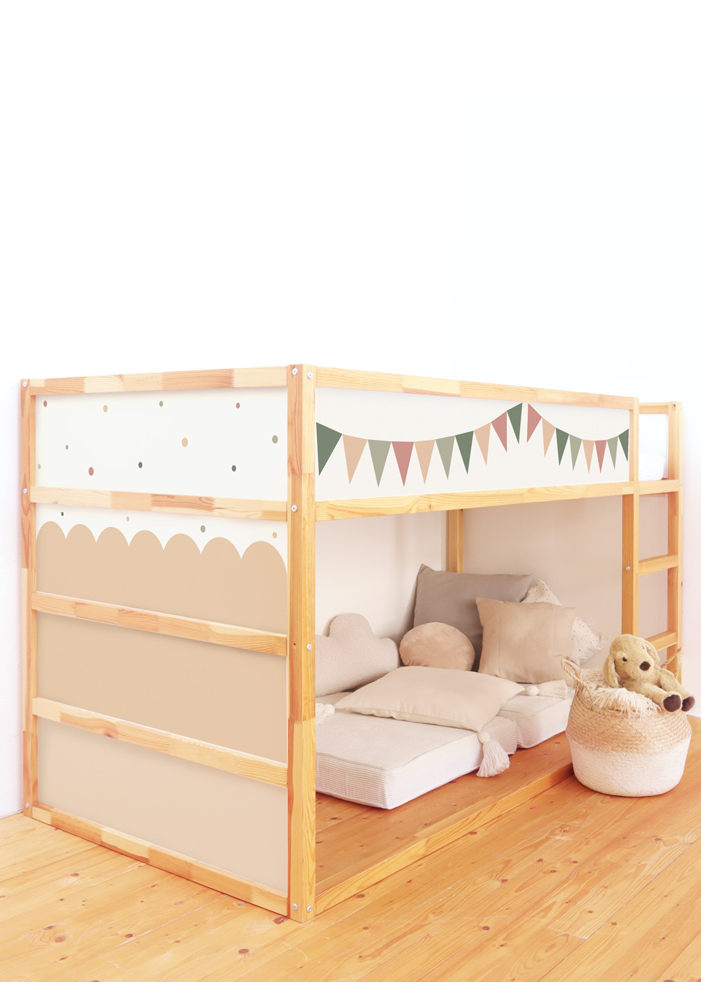 klebefolie ikea kura hochbett vimpel cashew 5er set 0