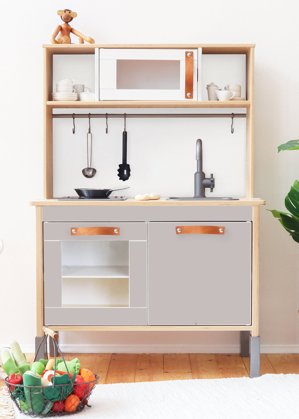 klebefolie ikea duktig kinderkueche frontli taupe 0