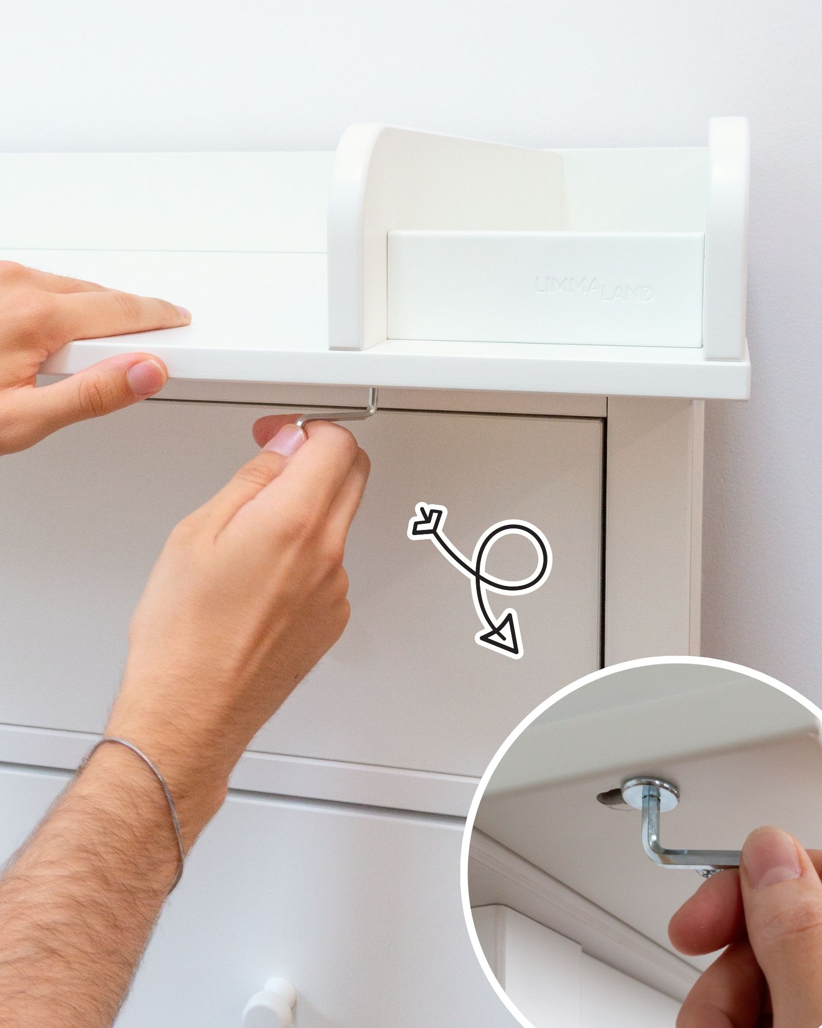Küchenschrank, Schubladengriff, Aluminium, Weiß, Montagewerkzeug