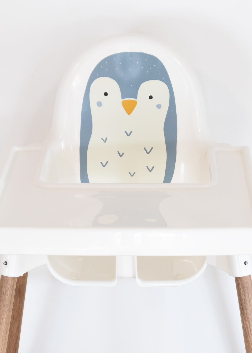 Klebefolie für IKEA ANTILOP Hochstuhl mit Tiermotiv Pinguin selbstklebend Ikea Zubehör