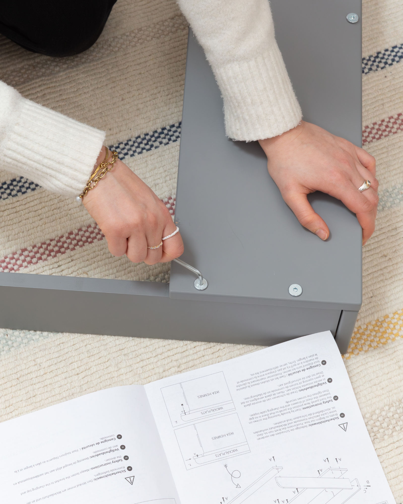 wickelaufsatz wickelregal ikea hemnes 108 grau 8