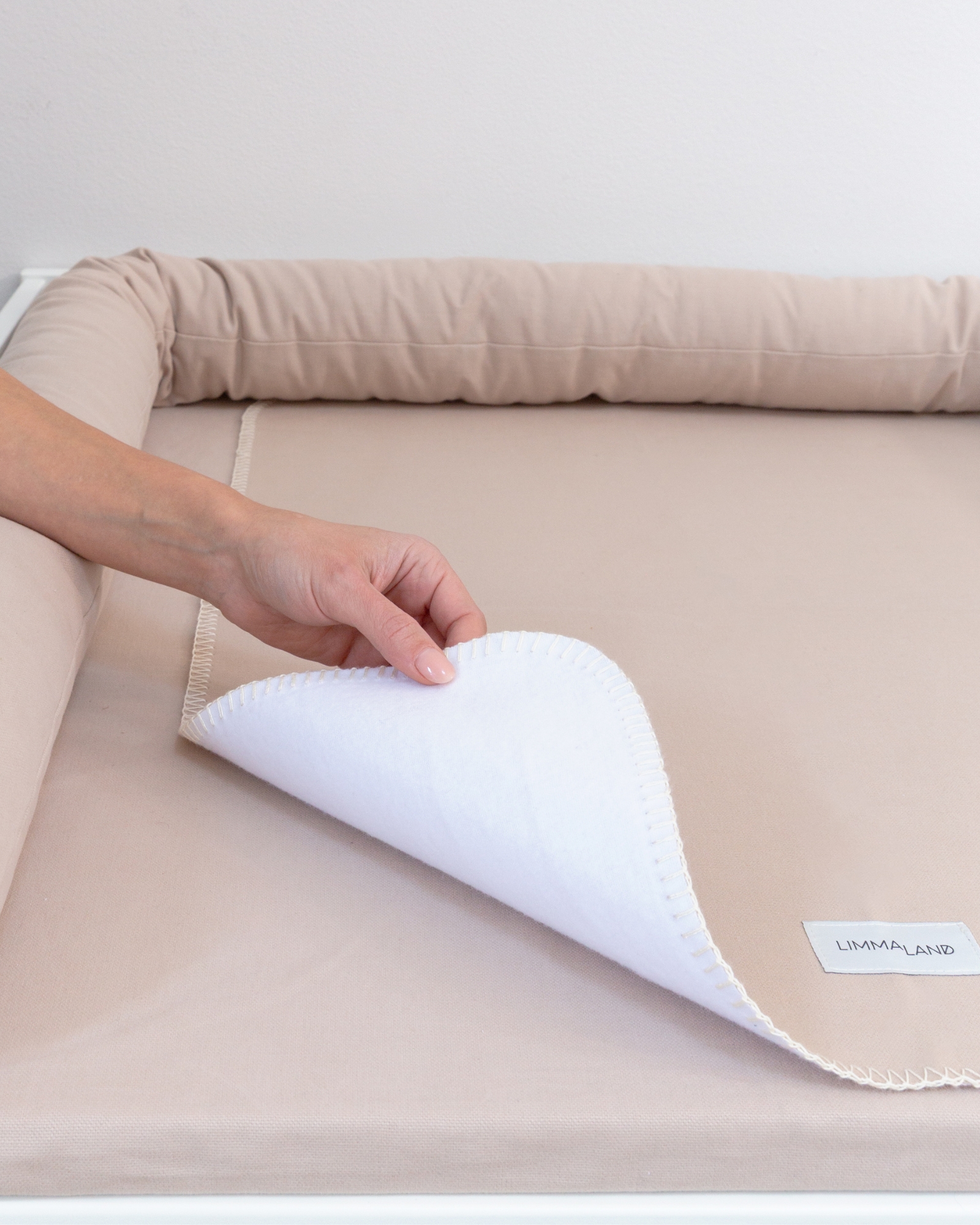 Kissenbezug, Matratzenauflage, Bezugbezug, Pflegeleicht, Beige