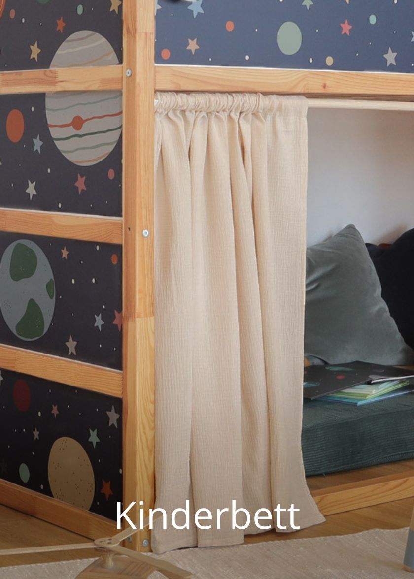 Vorhänge für das IKEA KURA Bett