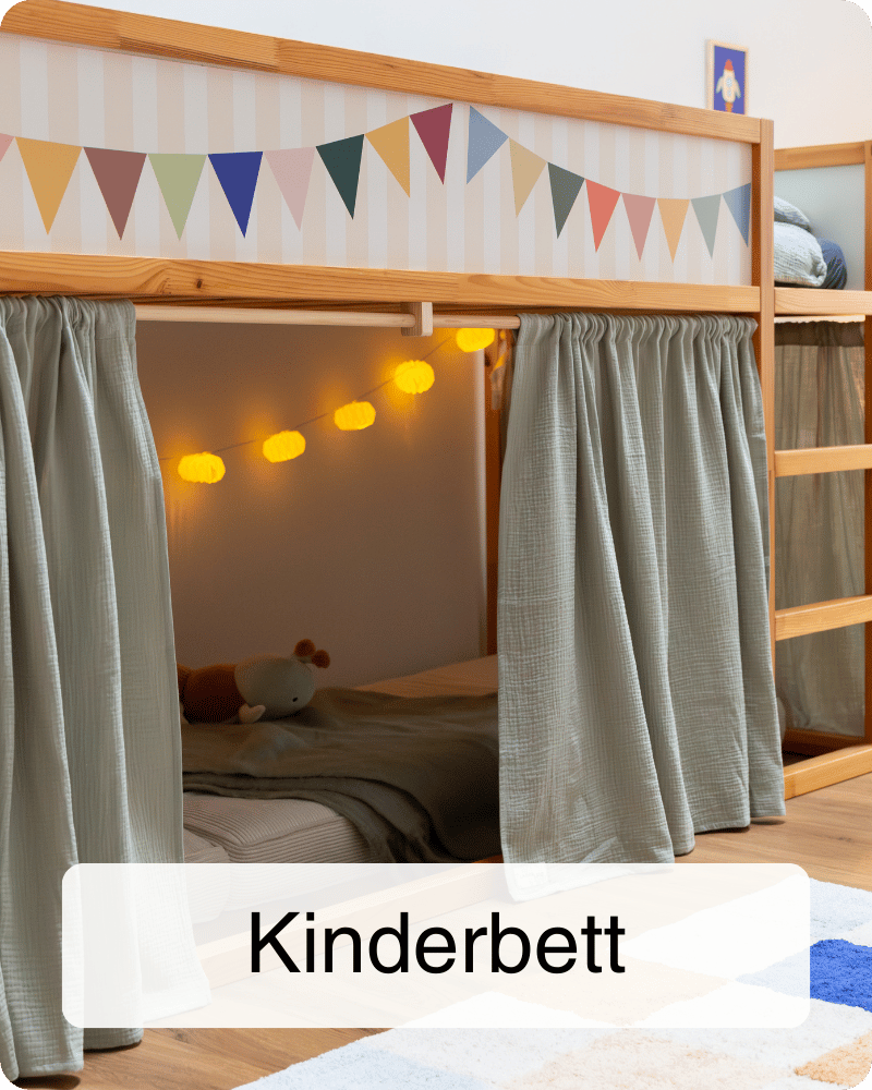 Vorhänge für das IKEA KURA Bett