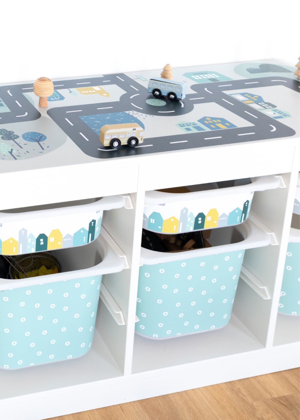 IKEA Trofast Spielfolie und Boxenbeklebung IKEA Trofast Spielfolie und Boxenbeklebung