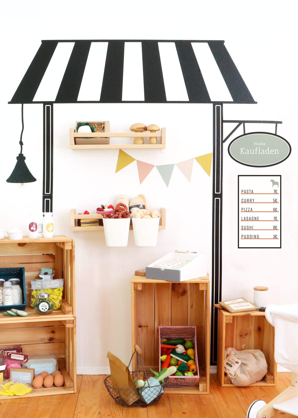 klebefolie diy ikea kaufladen lille bud schwarz 3