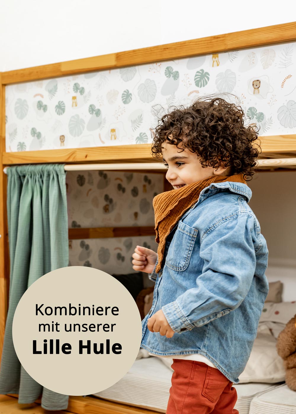 klebefolie ikea kura hochbett tierig safari 7
