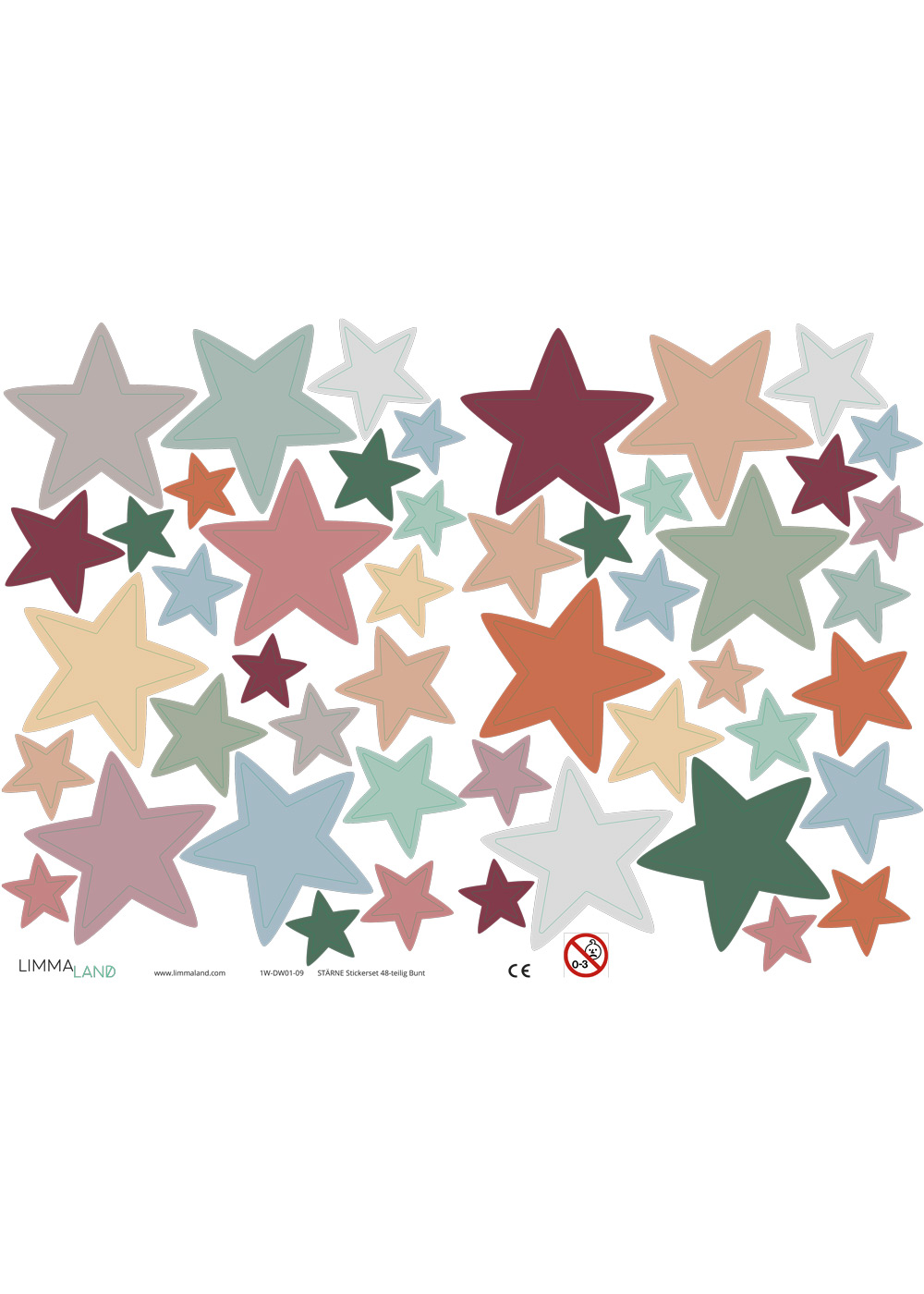 stickerset wand moebel sterne bunt 99 stickerset wand moebel sterne bunt 99